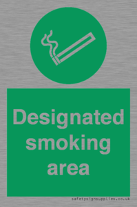 Designated smoking area